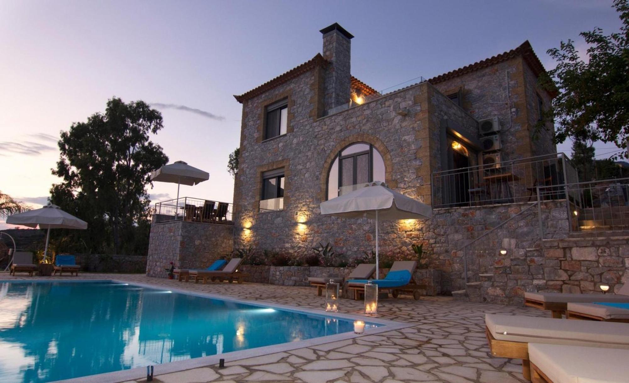 Elsa Villa By Elrin Villas Mani Neokhorion  Buitenkant foto