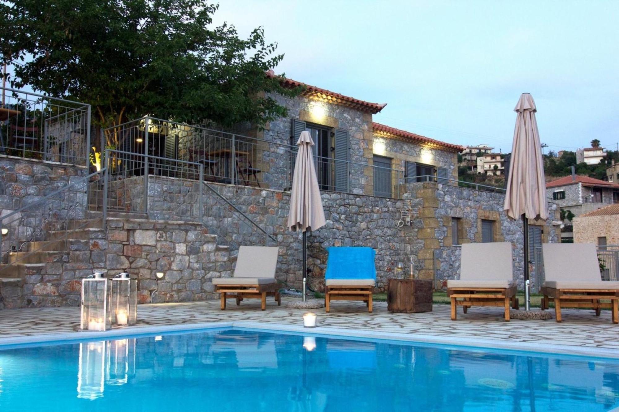 Elsa Villa By Elrin Villas Mani Neokhorion  Buitenkant foto
