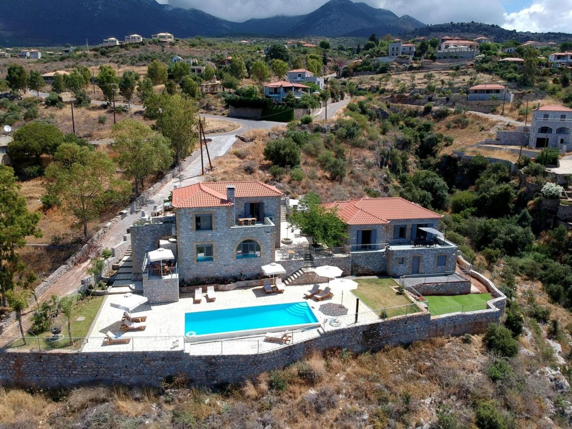 Elsa Villa By Elrin Villas Mani Neokhorion  Buitenkant foto